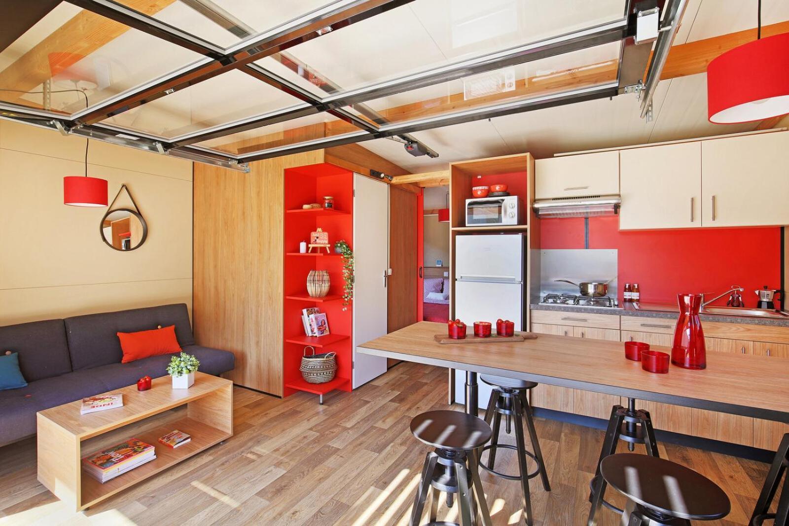 Huttopia De Roos Stegeren Chambre photo